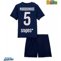 Paris Saint-Germain Marquinhos #5 Hjemmedraktsett Barn 2025-26 Kortermet (+ Korte bukser)